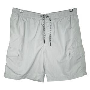 Original Use Mens Utility Cargo Shorts Light Gray Size Small